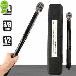 New 1/2 3/8 Inch Torque Wrench 5-210N.m Two-Way Precise Ratchet Wrench Repair Spanner Key Car Repair Square Drive Hand Tools