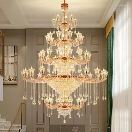 Chandeliers Pendant Lights LED Italian Luxury Crystal Lamp High-end El Project Large Creative Bedroom Restaurant Lighting Chandelier