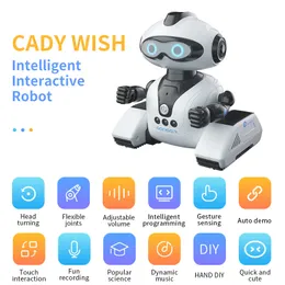 2023 JJRC R22 Fjärrstyrd elektrisk robot Barn Intelligence Science Education Interaktiv induktion Dansprogrammering Toy Gift
