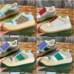 Screener Shoes Designer Men Women Trainers Green Red Stripe Sneakers Classic Dirty Casual Shoe Szie 35-45