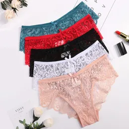 Women's Panties Ixuejie 5Pcs/lot Plus Size S/XL High Quality Women's Panties Sexy Transparent Underwear Women Lace Soft Briefs Sexy Lingerie 230516