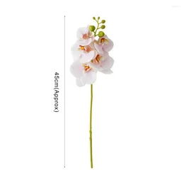 Dekorativa blommor Pretty Artificial Flower Beautiful Ornamental Minimalist Arrangement Fake Phalaenopsis