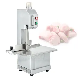 850W Electric Meat Bone Saw Cutting Machine för stationär Supermarknad Kök Chopper Matkvalitet Frozen köttklippmaskin