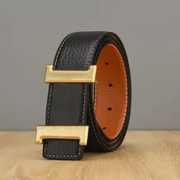 Luxury Designer Belt Fashion Classic Big Gold Buckle Men Business Casual Denim Pants Belt Width 3.8cm Premium Cowhide Belts High-quality Wholesale