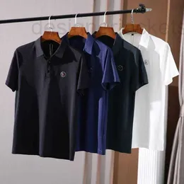 Polos Polos Designer Luksusowa koszula polo TECMB Tekstura I jedwabne krótkie rękaw T męskie Szybkie suszące elastyczne pot Summer Strębion S HHEX