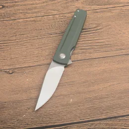 Specialerbjudande M6662 Flipper Folding Knife D2 Satin Drop Point Blade G10 Handle Outdoor Ball Bearing Fast Open EDC Pocket Knives 2 Handle Colors