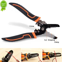 New 165mm 175mm Stripping Crimping Pliers Wire Stripper Multi Functional Crimpper Electrician Peeling Network Cable Stripper Tools