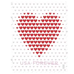 Taggar pris kort USA flagga 2023 ny stil första klassens frimärke amerikansk firande kärleksfrågor Alla hjärtans dag ark med 20 frimärken otgeq