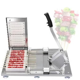 High Quality Manual Type Meat Skewer Machine satay skewer machine stainless steel