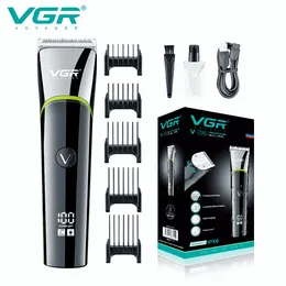 Haarschneider VGR Haarschneidemaschine Elektrische Haarschneidemaschine Männer Haarschneider Akku-Haarschnittmaschine Barber Wasserdichte Digitalanzeige V-295 230517