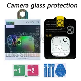 3D HD Fullt omslag Clear Scratch-resistent bakre bakkamera-linsskydd Tempererad glasfilm med Flash Circle för iPhone 15 14 13 12 11 Pro Max 14Plus med detaljhandeln