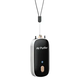 Purifiers 20 Million Negative Ion Purifier Personal Wearable Mini Portable 24H Working Collar Clip Hanging Neck Air Purifier