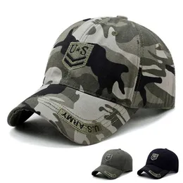 Boll Caps Us Embroidery Men Women Baseball Cap Camouflage Sports Tactical Army Snapback Hip Hop Unisex Sun Visor Trucker Dad Hat Ep0146 AA220517