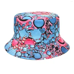 Wide Brim Hats Hat Kids Printed Fishermans Mens And Women's Outdoor Sunshade Double Sided All Purpose Pot Cute Summer For Women