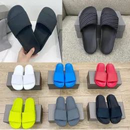 2021 SS Slippers Mens Womens Summer Beach Slide Sandals Comfort Flip Flops Leather Wide Ladies Chaussures Shoes With Box cem