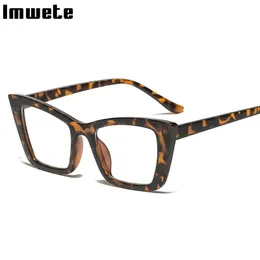 Sunglasses Frames Fashion Imwete Retro Men Women Glasses Frame Metal Hinge Flat Mirror Blue Light Eyeglass Transparent