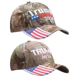 Ball Caps Donald Trump 2024 MAGA Hat Cap Baseball Camo USA KAG Make Keep America Great Again Snapback President Hat 3D Embroidery Wholesal AA220517