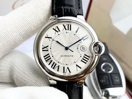Relógio masculino Designer Assista a movimento mecânico totalmente automático 316 Caixa de aço fino espelho mineral assistir Integridade de prata Moda de luxo de luxo Man Watch Watch Watch
