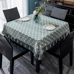 Tovaglia Elegante Nappe In Tessuto Di Ciniglia Tovaglia Quadrata Copertura Per Caffè Strutturata Senza Rughe Per La Decorazione Della Cucina Per La Festa Di Compleanno