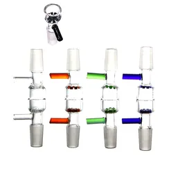 Herb slide glass bowl 10mm 14mm 18mm male with snowflake flower filter bowls Dry Herb Tobacco Glass Water Bongs Dab Rigs Smoking Accessories