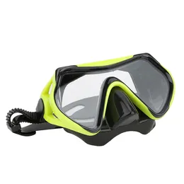 Silicone Adults Snorkeling Goggles Toughened Glass Large View Swimming Glasses Diving Equipment Yellow Black Gold