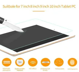 78910 İnç Tapanlı Cam PC 9H Antiscratch Ekran Koruyucu Koruyucu Film Koruma AntiBluray iPad111583952
