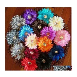 إكسسوارات الشعر Gerbera Daisy Flower with Clips Baby أقواس Alli Girls Barrettes6220725 إسقاط تسليم الأطفال OTCXN