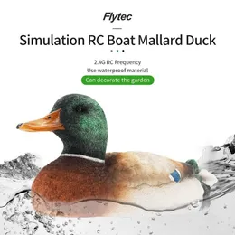 ElectricRC Boats V201 RC BOAT RC DUCK BOAT 2.4GHz Hunting Motion Remote Control Duck Boat Waterfroof for Swime Poond Pond Garden Decor 230516