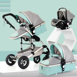 Folding cart black baby strollers foldable colorful shock absorption reclining light rotate popularity car seat and stroller alloys frame universal ba02 F23