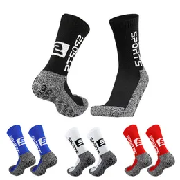 Sports Socks New Sports Men Women Football Socks Breattable s mönster Nonslip Silicone Training Match Soccer Socks Antideslizantes Futbol J230517