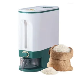 Förvaringsflaskor ris dispenser tätbar spannmål bin mat containrar spannmål köksarrangör med tidspekare