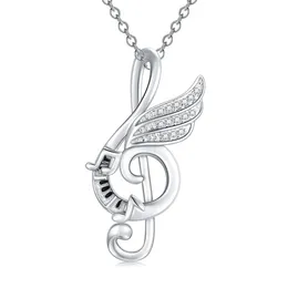 9st Personality Musical Note Pendant Necklace Jewelry Girl Lady Engagement Party Accessories