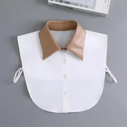 Bow Ties Women Fake Collar Shirt Women's Lapel Detachable Girls Sweater False Blouse Clothes Tie Faux Col