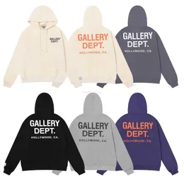 Galerias de roupas de grifo masculino masculino American Fashion Galleres Depts Hollywoods Exclusive Classic Print High Gram Weight Cotton Terry Hoodie suéter