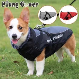 Vests Small Dog Vest Winter Warm Pet Clothes Cotton Dogs Coat Harness For Medium Bulldog Big Dog Clothes Jacket