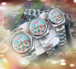 Beliebte Premium-Blumen bunte Skelett-Zifferblatt-Uhren 41 mm 36 mm 31 mm mechanische automatische Uhrwerk Zeituhr 904L Edelstahl Damen Herren ewige Uhr