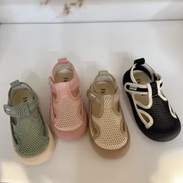 Tênis Sepatu Jaring Anak Anak Musim Panas Olahraga Anak Laki Laki DeSain Berongga Antilembap Bayi Perempuan Sol Lembut Nyaman Kanvas 230516