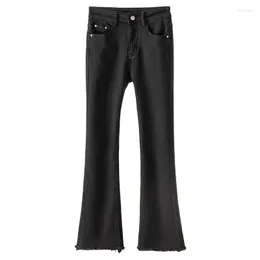 Damen Jeans Skinny Frau Hochwertige Baumwolle Polyester Spandex Knöchellange Hosen Pantalones Vaqueros Mujer Flare High Street