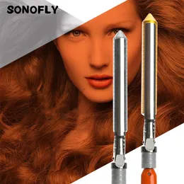 Curling Irons Sonofly Hair Curler Rotary Professional Dressing Tools med 4 kvaliteter av temperaturkontroll Ceramic Curl JF199 230517