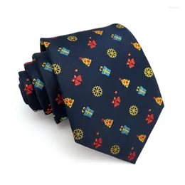 Bow Ties Brand Designer Christmas Gift de alta qualidade Jacquared Tie for Men Fashion Business 8 cm de gravata com caixa