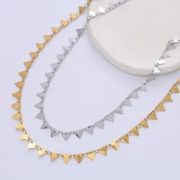Kolye Kolyeler Paslanmaz Çelik Geometri Üçgenler Kolye Colalrs Kadın Mücevher Modern Moda Zincirleri Kadın Aksesuarları