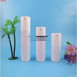 100 st 15 ml/30 ml/50 ml Airless Pump Vacuum Scrub Bottle toalettartiklar Behållare Refillerbar plast Dispenser Travel Partihandel