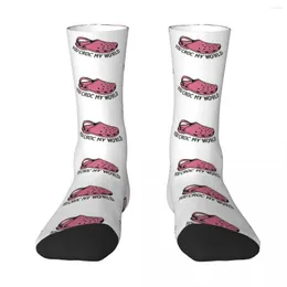 Men's Socks Pink You Croc My World - Funny Quote Adult Unisex Men Women