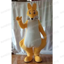 Halloween Kangaroo Mascot Costulat Symulacja Kreskówka Stroje Postacie Suit Stroj