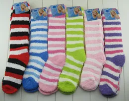 Solid Winter Warm Long Knee Hi Striped Assorted Thick Soft Cozy Fuzzy Socks 12pairslot 3733132