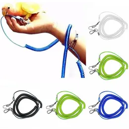 Training Parrot Bird Durable Leash Flying Training Rope Straps Parrot Cockatiels Starling Budgie Blue Adjustable Long Rope Traction Belt