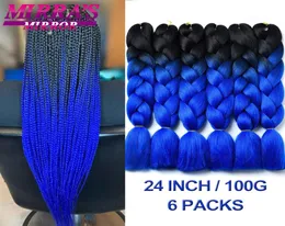 Phones Automotive Online shopping Synthetic Synthetic Jumbo Braids Omber Braiding Hair Extensions Women Yaki Texture Black Blue Fa2298269