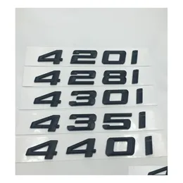 Car Stickers Black Abs 420I 428I 430I 435I 440I Emblems Badges Letter Decals For 4Series F32 F33 F36 Emblem6088825 Drop Delivery Mob Otsxa