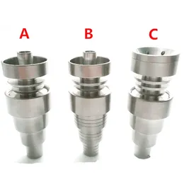 GR2 Titanium nail Domeless 6 in 1 10mm 14mm 18mm Joint Male and Female Universal Convenient For Glass Bongs Water Pipes Dab Rigs