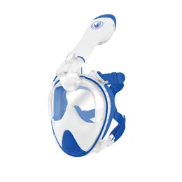 Maschera da snorkeling per immersioni subacquee a respirazione libera Junior Aire con supporto GoPro blu